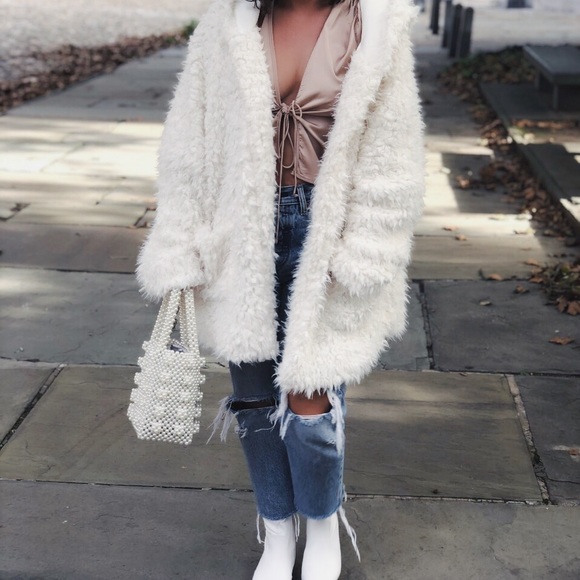 Jackets & Blazers - Last 1✨🆕Lena Cream Teddy Faux Fur Jacket